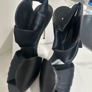 Manolo Blahnik Black Architectural Heels